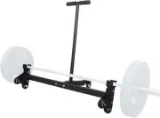 Deadlift Jack Barbell Stand with Wheels 900Lb Capacity Convenient to Replace Wei