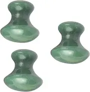 FRCOLOR 3 pcs Mushroom Massager jade roller for face stone jade facial roller Scraping facial kit manual massage tools Face Massage Tool roll the ball neck Rose Quartz