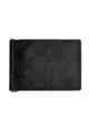 Coach Slim Money Clip Billfold Wallet CH086 With Signature Canvas In Charcoal Black