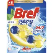 Bref Power Active Lemon Toilet Cleaner Block 50g