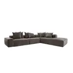 [James Lane] Riley Muse Mink Modular Sofa - Arm, 2x Armless, Corner, Right Terminal