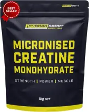Micronised Creatine Monohydrate 1kg - 200 Servings for Strength & Muscle