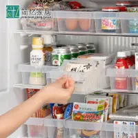 在飛比找ETMall東森購物網優惠-日本進口冰箱收納盒廚房食品收納筐抽屜式整理盒啤酒飲料置物籃