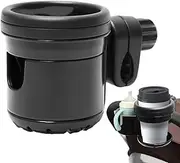 Filvczt Stroller Bottle Cup Holder | Rotatable Wheelchair Drink Holder,Multi-Purpose Cup Accessories for Walking, Traveling, Shopping, Outdoor Activities
