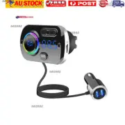 Qc3.0 Fast Charging Car Bluetooth Mp3 Hands-Free Player Car Fm Transmitter◦Atmos