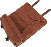 Bartender Kit Bag, Canvas & Leather Roll Bag with Multiple Compartments, Portable Barware Tool Organizer for Bartender Travel, Home Bar, and Mixing Essentials