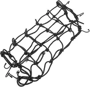 Alipis Motorcycle Luggage Network Bungee Cargo Netting Motorcycle Net Rubber Band Black