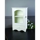 White 20" Chicken Wire Farm House Cabinet~Shabby Cottage Chic/Country/Primitive