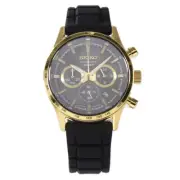 SEIKO SSB446P1 SSB446P chronograph Quartz Analog Black Black