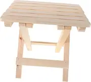 Folding Wooden Step Stool Portable Shower Bench for Bathroom Spa Outdoor Use Compact Lightweight Design Solid Wood Construction Quick Folding Mechanism Space Saving