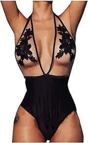 [Hiliby] Striped Skirt Suit Patchwork Mesh Rose Bikini Beachwear Sexys Swimwear One-Piece Embroidery Women Swimwears Tankinis Set Womens Swimming Suits with Skirt