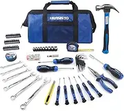 URASISTO 146-Piece Automotive and Household Tool Set, Steel DIY Home Repair Kit, Perfect for Car Enthusiasts with 14-Inch Tool Bag