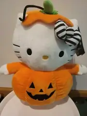 Kidrobot Sanrio Hello Kitty Pumpkin Halloween 14 Inch Plush New With Tags