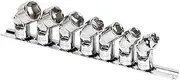 Powerbuilt 642163 7Piece 3/8" Drive 6 Pt. SAE Universal Joint Socket Set,