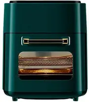 15L Air Fryer Oven, Multi-Function Convection Oven with Visible Window, Countertop Convection Mini Oven Electric and Grill with Digital Touchscreen, 360°Hot Air Circulation Technology Green