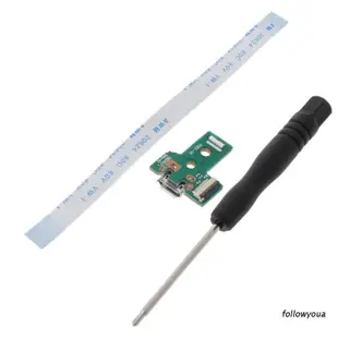 SONY PLAYSTATION Fol 電路板超薄 USB 充電板控制器插座端口 JDS-030 12 針柔性電源線更