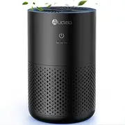 Air Purifiers for Bedroom up to 588 Ft², 20dB Bedroom Air Purifier for Small Room Removes Dust Pets Hair Smoke Odor with Aromatherapy Function(Black)