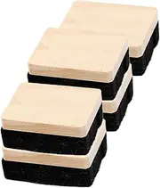 SECFOU 5Pcs Blackboard Erasers for School Office Supplies Non Damaging Chalkboard Cleaning Tools Compact Felt Design for Classroom Home Use