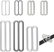ZUJIACUN 26PCS Metal Buckle Ring Slider，Bra Adjuster Buckles，Metal Adjuster Sliders for Bag Accessory Adjuster Belt Loop Hardware Dog Collar Garment Harness Clasps