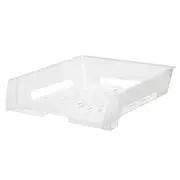 Esselte A4 Document Tray Organiser Storage Holder Desk Stationery Rack Clear