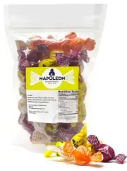 Sour Fruit Balls Individually Wrapped Hard Candy Sour Fruit Mix Gluten-Free, Dye