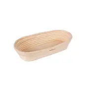 Bakemaster Oval Rattan Proving Basket 27X13X6.5cm - Small