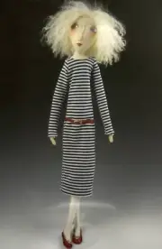 Cloth Art Doll (Paper) Pattern "Vivienne" By Cindee Moyer