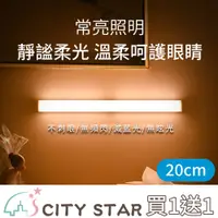 在飛比找PChome24h購物優惠-【CITY STAR】買1送1‖現代簡約LED充電式磁吸人體