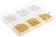 Eye Screws for Jewelry Mini Screw Eyes for Earring DIY Craft Project Jewelry Boxed Hooks