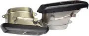 Compatible For benz C63AMG 15-18 square carbon fiber tail throat W205 exhaust Tip refitting muffler tip(Dark Grey)