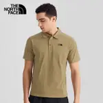 【THE NORTH FACE】TNF 短袖POLO M MFO S/S COTTON POLO AP 男款 卡其(NF0A5B46PLX)