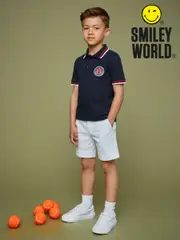 Reiss Navy 3-9 yrs SmileyWorld | Reiss Piqué Polo Shirt (F81768) | $55
