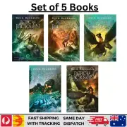 Percy Jackson 5 Book Set by Rick Riordan - Greek Mythology Adventure Series