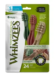 WHIMZEES Natural Daily Dental Toothbrush Chews For Adult Dog Small Breed (7-12KG) 24 Packs