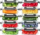 10 Pack Glass Meal Prep Containers Glass Airtight Food Storage Containers Lids