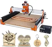 FoxAlien Masuter 3 CNC Router Machine with Steel Wheels, Upgraded 3-Axis Engraving Milling Machine for Wodd Acrylic MDF Nylon Carving Cutting