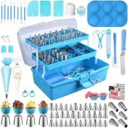 236 Pcs Baking Accessories with Storage Case, Cake Decorating Tools Supplies Kit