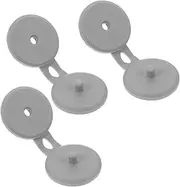 DRESSOOS Bathroom Jar Lid Covers 3pcs Set Bottle Caps TPE Material Sturdy Wear-Resistant for Shampoo Shower Gel Bottles