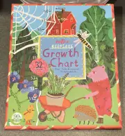 eeBoo Garden Party GROWTH CHART+Stickers Wall Hung HEIGHT Measure Keepsake NWOT