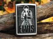 Elvis Presley Zippo Lighter - Elvis Leather - '68 Comeback Special - 205EP 401