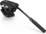 SmallRig Fluid Video Head with Plate and Flat Base, Universal Bubble Level Tripod Fluid Head for Mirrorless, Video Cameras and DSLRs, Compatible with Gimbal Plate for DJI RS Series, DH-01-3985