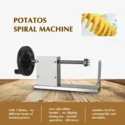 Manual Twisted Potato Slicer Potato Tornado Spiral Cutter Vegetable 3 Functions
