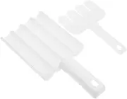 JECOMPRIS Triple Meatball Maker Meat Baller Spoon DIY Rice Balls or Fish Balls Efficient Meatball Tools White Set