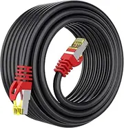 Boahcken Cat 8 Ethernet Cable 125 ft,1.5ft 6ft 10ft 20ft 25ft 30ft 75ft 100ft 150ft 200ft Heavy Duty High Speed Network Internet Cable,26AWG 40Gbps 2000Mhz,S/FTP Indoor&Outdoor Shielded LAN Cable