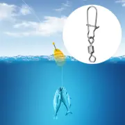 100 Pcs Fishing Hook Connector Connectors Lures Tackle Circle