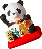 [Cabilock] Bedroom Car Decorative Stone Diffuser for Essential Oils Non-electric Panda Figurine Air Freshener