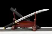 Curved Short Sword Saber Sabre Spring Steel Blade Combat Battle Ready Shortsword