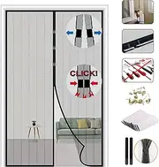 [HEYInova] Magnetic Fly Screen Door,Mosquito Door Screen Mesh Fly Curtain,Heavy Duty, Self Sealing, Keep Bugs Out, Pet and Kid Friendly 90x210cm(35x83inch)