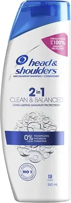 Clean and Balanced 2 in 1 anti Dandruff Shampoo and Conditioner, 350Ml