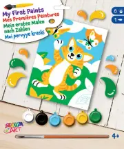 Table Painting by The Number for Child Caesar the Cat